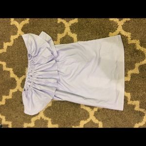 Off the Shoulder Stripped Dress